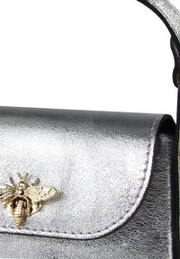 DrachenLeder Handtas - silberfarben