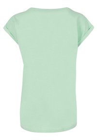 Merchcode SPRING - VIBES EXTENDED SHOULDER - Triko s potiskem - neo mint