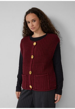 Strickjacke - bordeaux