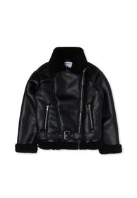 MONTONE SINTETICO - Giacca in similpelle - nero