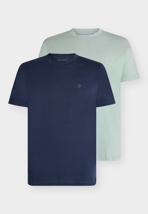 2 PACK - Tricou basic - light ice blue and dark blueberry