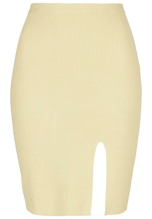 Pencil skirt - softyellow