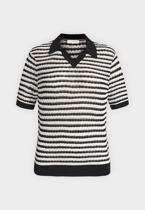 Tommy Hilfiger, Polo - black/ivory petal stp