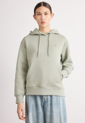 SHIELD HOODIE - Sportinis megztinis - faded sage
