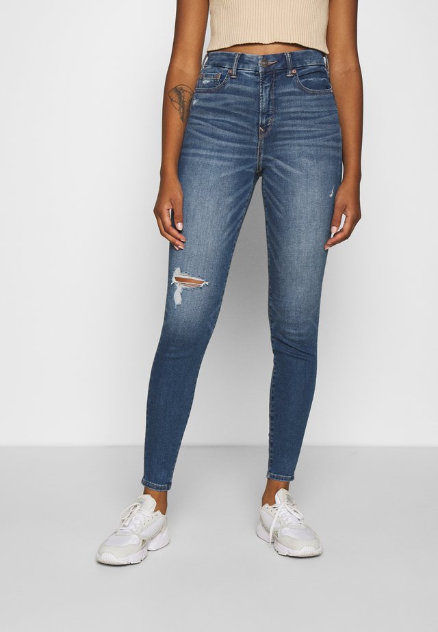 CURVY HI-RISE PREMIUM - Slim fit jeans - starry night destroy