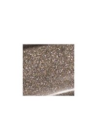 Metalen bronzen oppervlak met fijne glittertextuur, voorzien van een gladde, reflecterende afwerking en subtiele kleurvariaties.