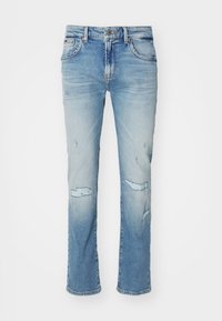 Unselected, light blue denim