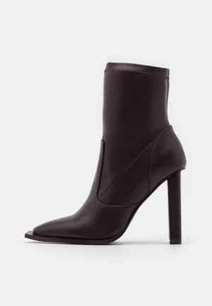 Botines de tacón - bordeaux