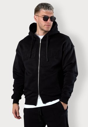 ESTM APPLIQUÉ OVERSIZED - Sweatjacke - black