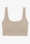MEDIUM SUPPORT SQUARE NECK SPORTS BRA - Sportski grudnjak sa srednje jakom potporom - beige