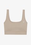 MEDIUM SUPPORT SQUARE NECK SPORTS BRA - Keskmiselt toetav spordirinnahoidja - beige