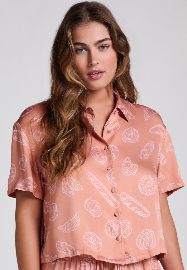 Nachtwäsche Shirt - tan