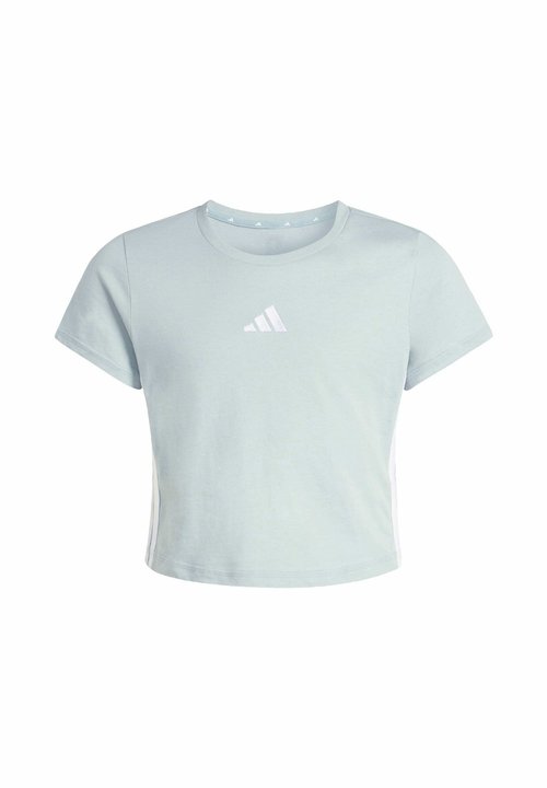 adidas ESSENTIALS - Camiseta estampada - sage/white — foto 5