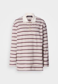 Mos Mosh STRIPE - Bluză polo - brunnera/blue