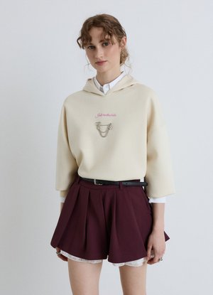 Calliope, FELPA TINTA UNITA - Hoodie - crema