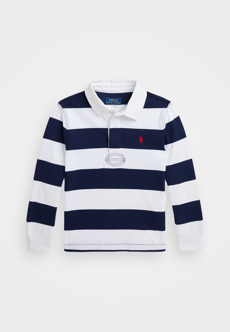 Polo Ralph Lauren THE ICONIC RUGBY SHIRT - Longsleeve - white/cruise ...