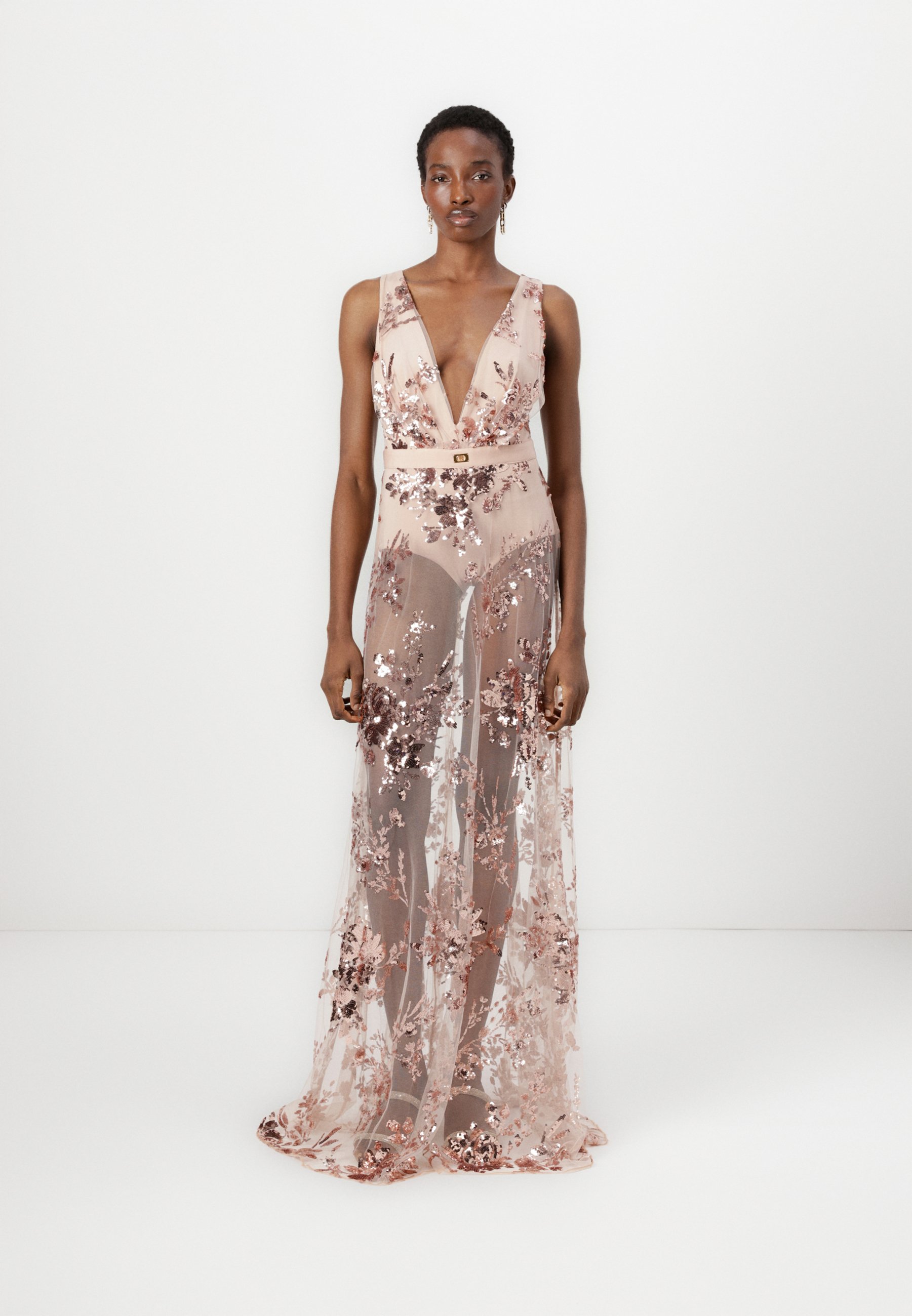 オールインワン・サロペット Elisabetta Franchi Rosa Baby Midi Dress With Roses Elisabetta Franchi Rosa Baby Midi Dress With Roses | Balardi