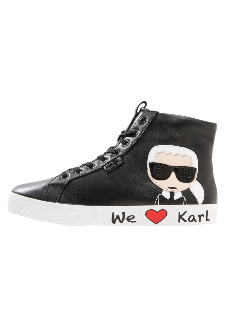 KARL LAGERFELD SKOOL IKONIC LACE Høye joggesko black KARL LAGERFELD SKOOL IKONIC LACE Høye joggesko black