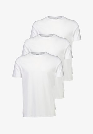 Lindbergh, LINDBERGH 3-PACK TEE WITH FLAG PRINT S/S - T-shirt basic - white