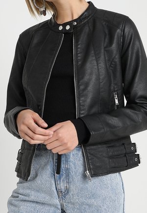 Giacca in similpelle - black
