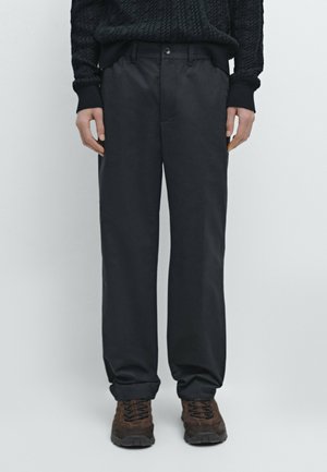 Stoffhose - mottled dark blue