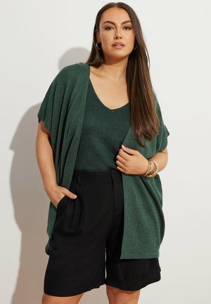 Yours Clothing Cardigan - dark green