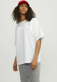 JJXX JXENYA LOOSE TEE - Camiseta estampada - bright white