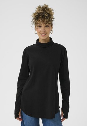 ROLLNECK - Top s dlhým rukávom - pitch black