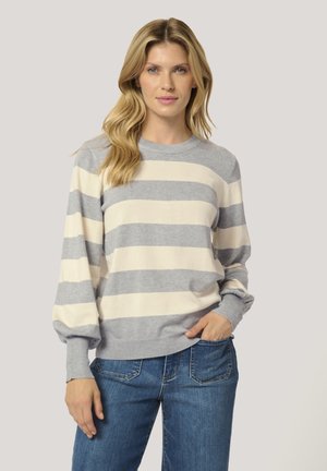 Jumper - grey melange turtledove stripe