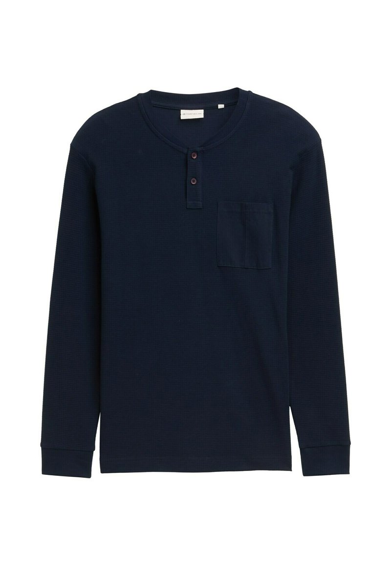 TOM TAILOR Maglietta Donna A Maniche Lunghe Con Bottoni Sul Retro – Casual Chic