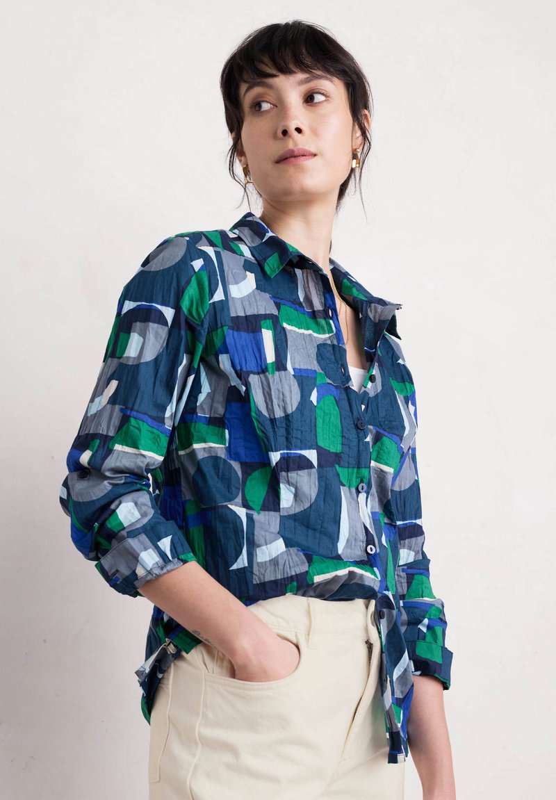 Seasalt Cornwall LARISSA - Paitapusero - navy zennor abstract maritime