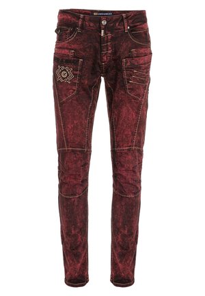 MIT SCHICKEN NÄHTEN - Jeans Slim Fit - burgundy