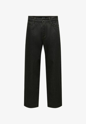 Only & Sons, ONSFADE LOOSE BROWN 9479 DOT DNM NOOS - Jean droit - brown denim