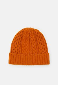 Johnstons of Elgin ARAN CABLE BEANIE - Gorro - burned orange