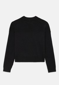 Calvin Klein Jeans MONOLOGO SWEATER - Pullover - black