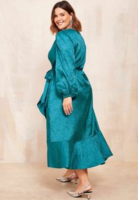 Friends Like These REGULAR FIT CURVE LONG SLEEVE RUFFLE MIDI - Koktélruha / Partiruha - blue