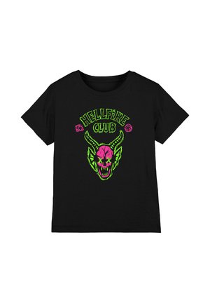 STRANGER THINGS HELLFIRE SKETCH LOGO - Print T-shirt - black