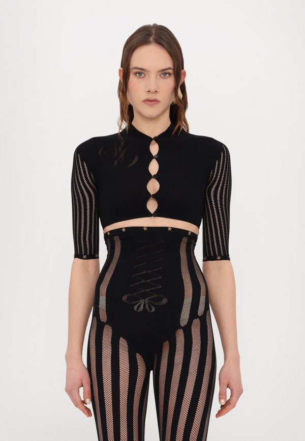 SEAMLESS HOODED BUTTON UP - Print T-shirt