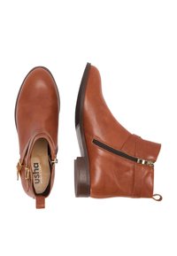usha Botine cowboy/biker - cognac