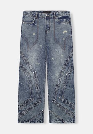 FAVELA CUTLINE UNISEX - Jeans a sigaretta - blue wash