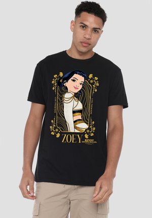 NETFLIX, KPOP DEMON HUNTERS ZOEY GOLDEN FRAME - T-Shirt print - black