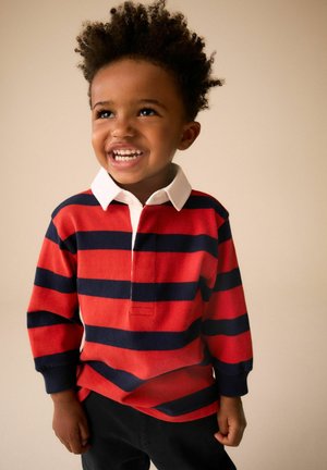 Next, REGULAR FIT - RUGBY POLO TOP . - Polo shirt - navy red