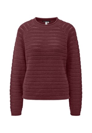 QS, STRICKPULLOVER - Strickpullover - bordeaux
