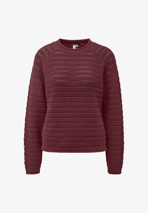 QS, STRICKPULLOVER - Strickpullover - bordeaux