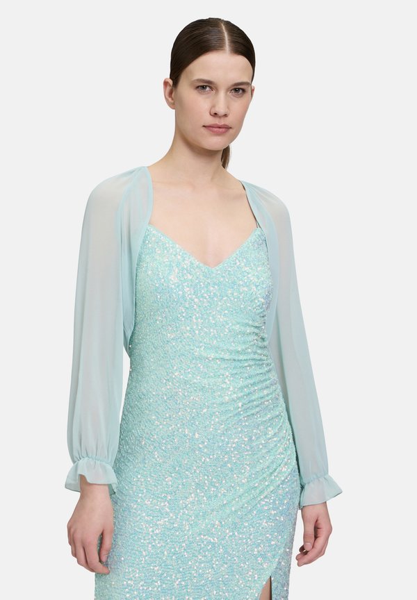 BOLERO-MIT GEKRÄUSELTEM AUSSCHNITT - Leichte Jacke - summer mint