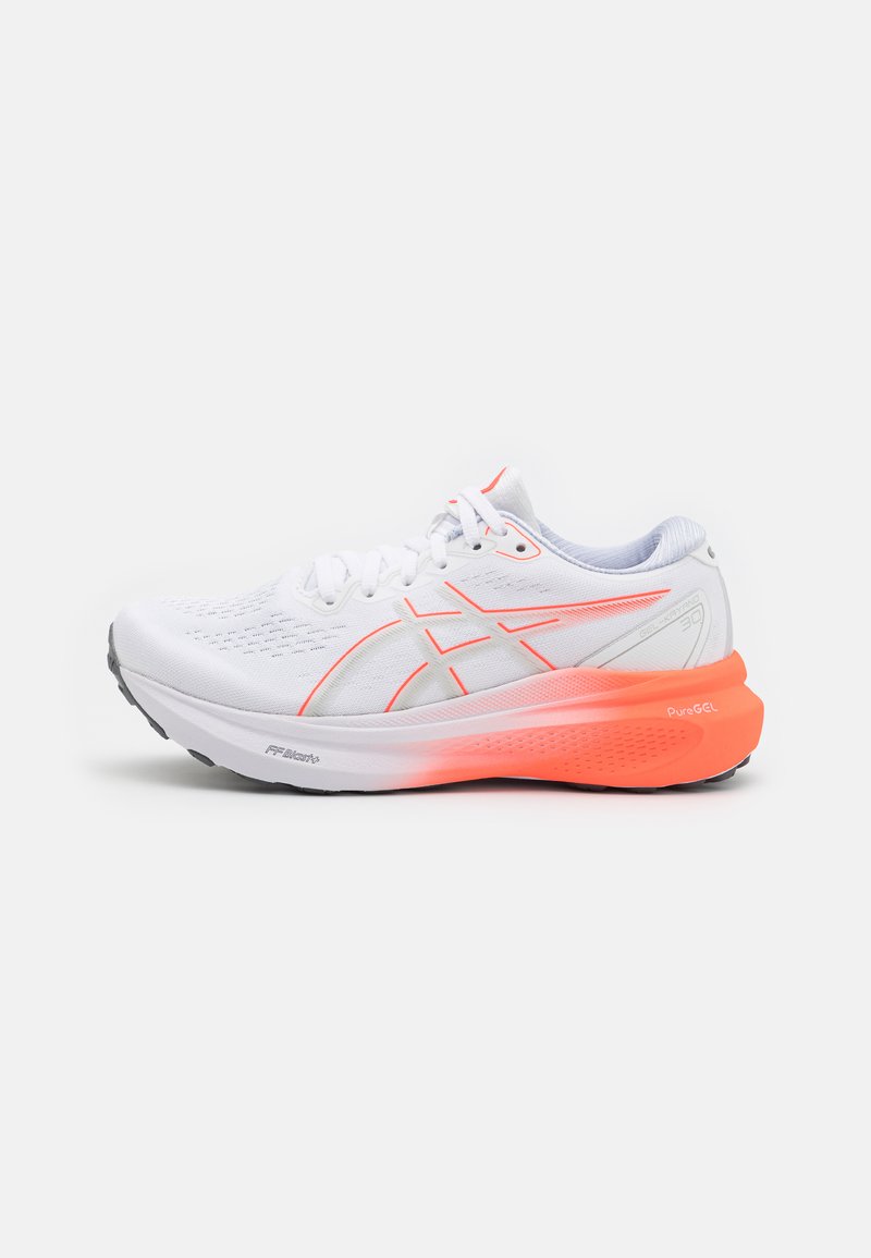 ASICS - GEL-KAYANO 30 - Stabilní běžecké boty - white/sunrise red, Zvětšit