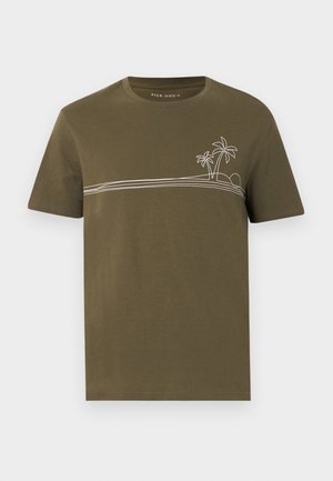 Pier One, Trükipildiga T-särk - olive night