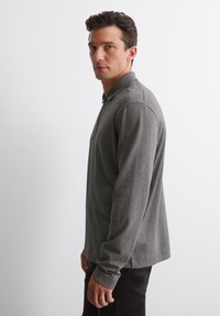 Marc O'Polo ZIPPER DESIGNED  - Poloshirt - graphite grey melange