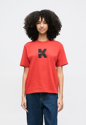 LOGO TEE - Μπλουζάκι με στάμπα - pompeian red
