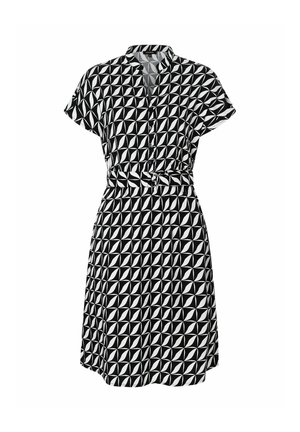 More & More GRAFISCHER PRINT - Blusenkleid - schwarz